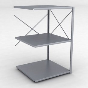 Stahlregal Anbaufeld mit 3 Fachb�den