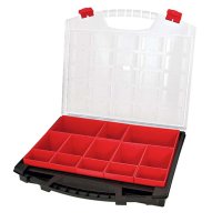 Kleinteilekoffer mit 13 herausnehmbaren Einsätzen