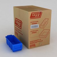 1 Karton mit 20 Sichtboxen mit Etikettenhalter