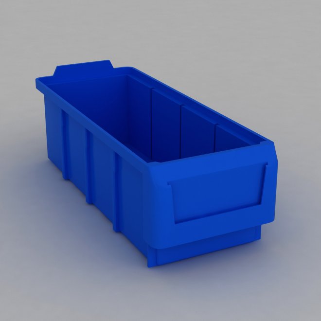 1 Palette mit 480 Sichtboxen mit Etikettenhalter