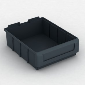 Sorteringsl�da med etiketth�llare: L: 29.1 x B: 23.1 x H: 9 cm