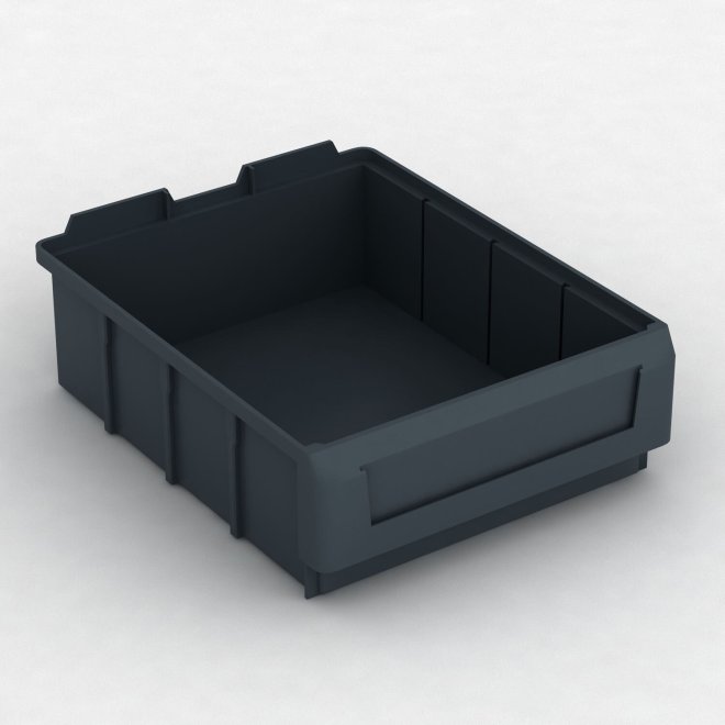 Sorteringsl�da med etiketth�llare: L: 29.1 x B: 23.1 x H: 9 cm