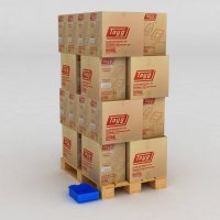 1 Palette mit 240 Sichtboxen mit Etikettenhalter