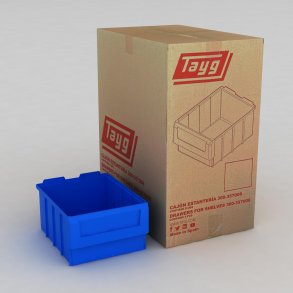 1 Karton mit 8 Sichtboxen mit Etikettenhalter