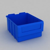 1 Karton mit 8 Sichtboxen mit Etikettenhalter