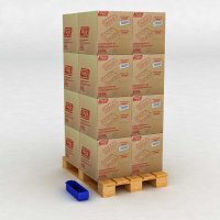 1 Palette mit 320 Sichtboxen mit Etikettenhalter