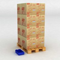 1 Palette mit 160 Sichtboxen mit Etikettenhalter