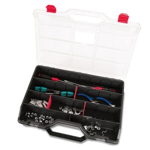 Verktygsl�da med 21 l�stagbara insatser