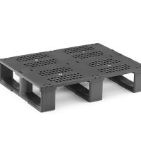 Halvpall i svart plast