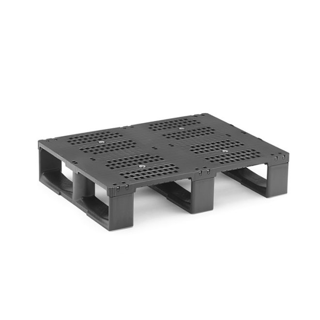 Halvpall i svart plast