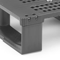 Halvpall i svart plast