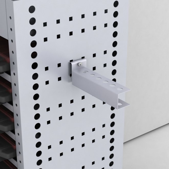 Werkzeughaken mit 6 Löcher, Ausleger