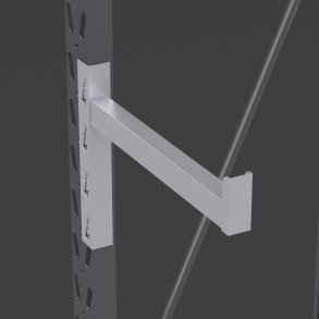 Arm fr leichtes Kragarmregal linksseitig mit Endanschlag