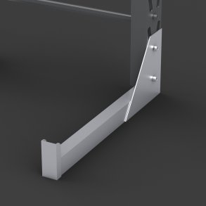 Fu fr leichtes Kragarmregal einseitig, rechts