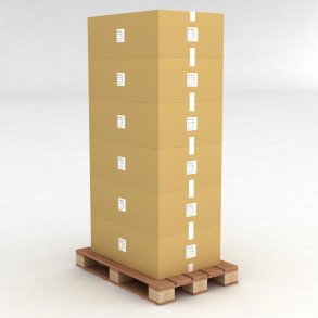 1 palle med Plastlda med etiketthllare L: 30 x B: 11.7 x H: 9 cm