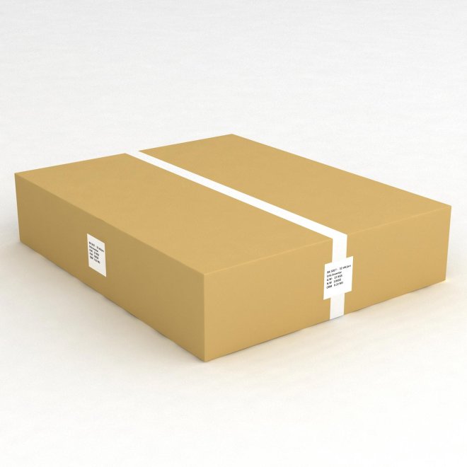 1 kartong med 32 Sorteringslda med etiketthllare: L: 50 x B: 11.7 x H: 9 cm