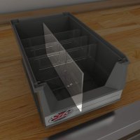 Sichtbox Längsteiler