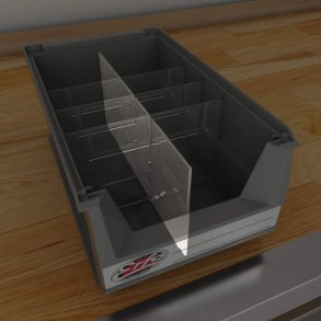 Sichtbox Längsteiler