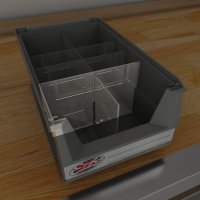 Sorteringslda avskiljare p tvärs