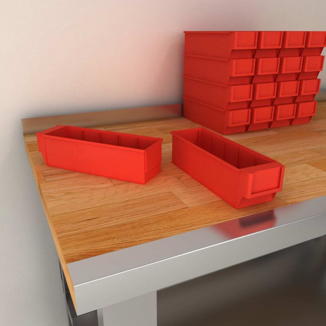 (Restvare) Sorteringskasse i r�d