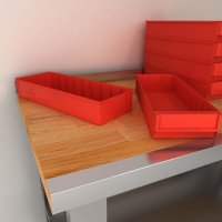 (Restvare) Sorteringskasse i r�d