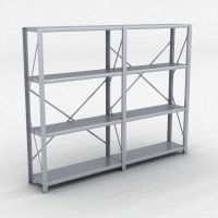 Stlhylla H: 160 x L: 205 x D: 30 cm