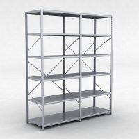 Stlhylla H: 240 x L: 205 x D: 60 cm