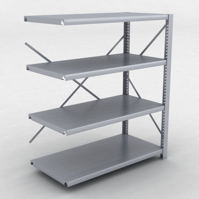 Stlhylla tillbyggnadsdel