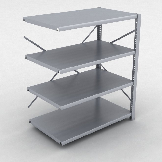 Stlhylla tillbyggnadsdel