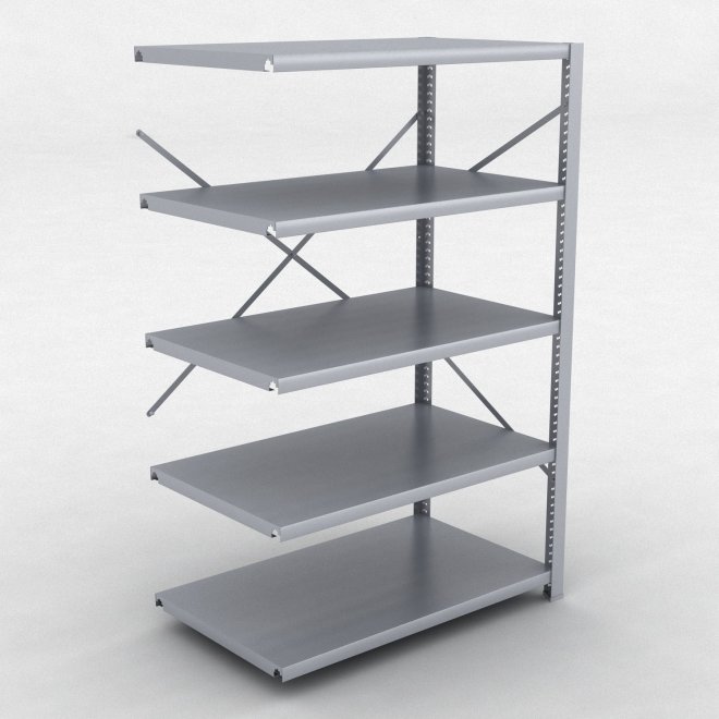 Stlhylla tillbyggnadsdel