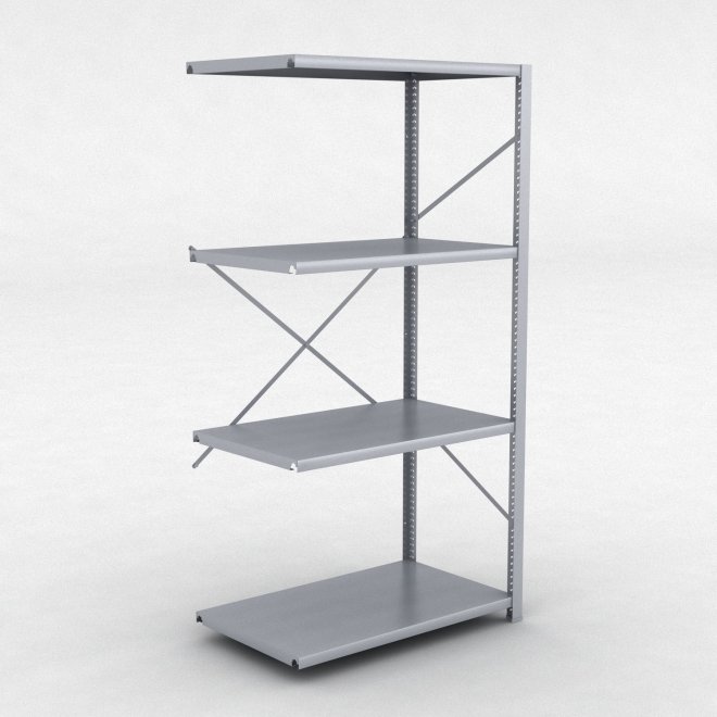 Stlhylla tillbyggnadsdel