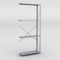 Stlhylla tillbyggnadsdel H: 240 x L: 100 x D: 30 cm