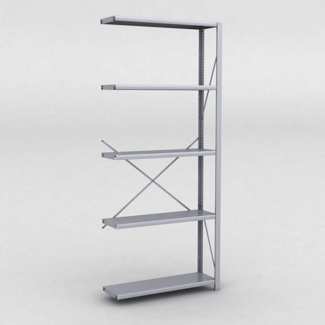 Stlhylla tillbyggnadsdel H: 240 x L: 100 x D: 30 cm