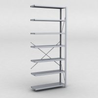 Stlhylla tillbyggnadsdel H: 240 x L: 100 x D: 30 cm