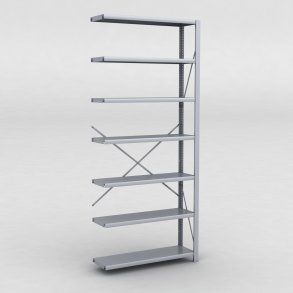 Stlhylla tillbyggnadsdel H: 240 x L: 100 x D: 30 cm