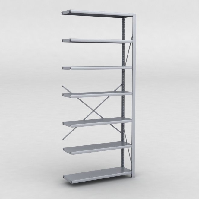 Stlhylla tillbyggnadsdel H: 240 x L: 100 x D: 30 cm