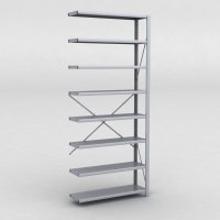 Stlhylla tillbyggnadsdel H: 240 x L: 100 x D: 30 cm