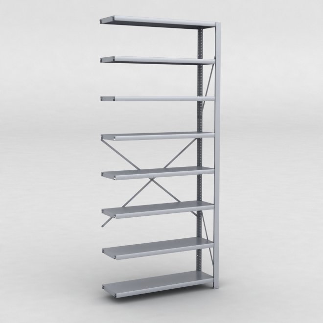 Stlhylla tillbyggnadsdel H: 240 x L: 100 x D: 30 cm