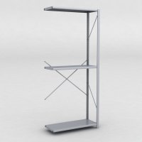 Stlhylla tillbyggnadsdel H: 240 x L: 100 x D: 40 cm