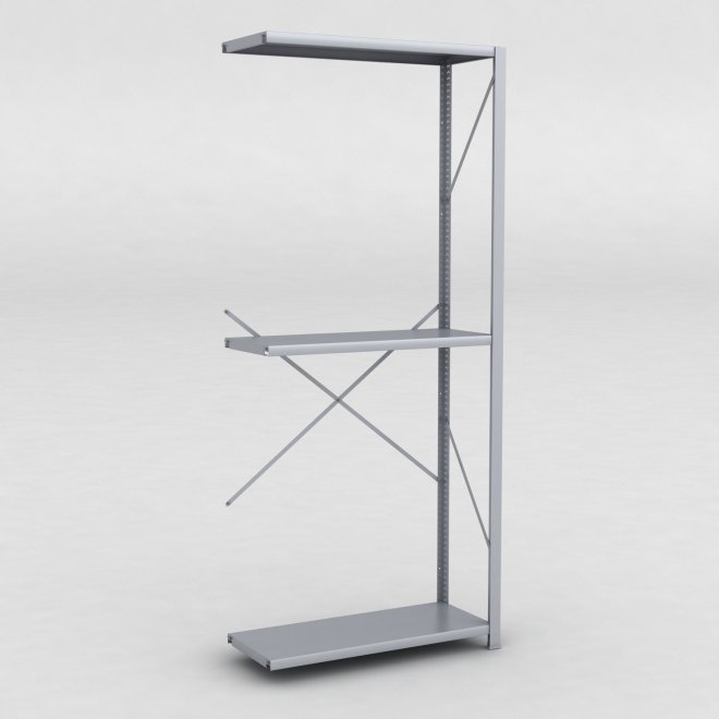 Stlhylla tillbyggnadsdel H: 240 x L: 100 x D: 40 cm