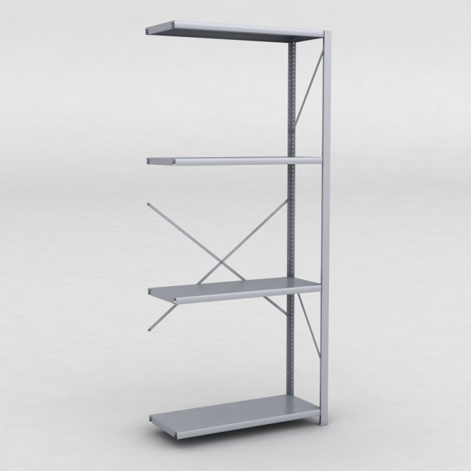 Stlhylla tillbyggnadsdel H: 240 x L: 100 x D: 40 cm