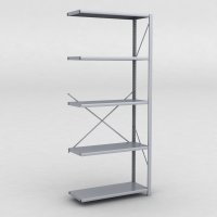 Stlhylla tillbyggnadsdel H: 240 x L: 100 x D: 40 cm