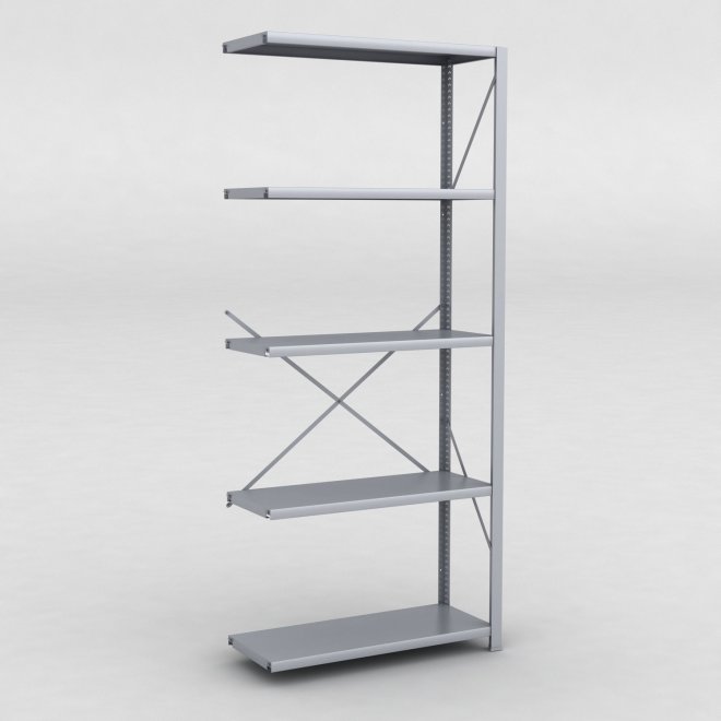 Stlhylla tillbyggnadsdel H: 240 x L: 100 x D: 40 cm