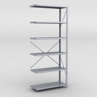 Stlhylla tillbyggnadsdel H: 240 x L: 100 x D: 40 cm