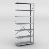 Stlhylla tillbyggnadsdel H: 240 x L: 100 x D: 40 cm