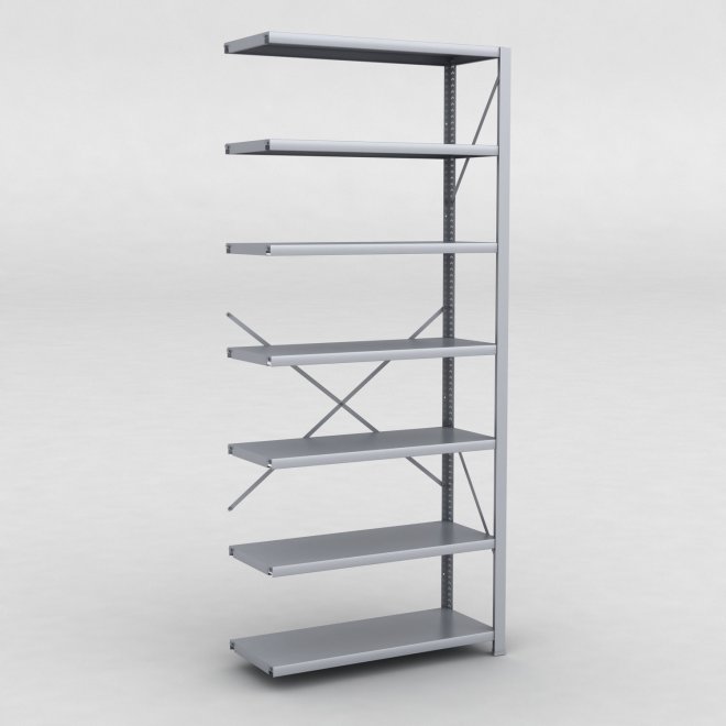 Stlhylla tillbyggnadsdel H: 240 x L: 100 x D: 40 cm