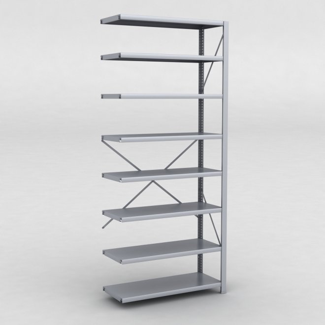 Stlhylla tillbyggnadsdel H: 240 x L: 100 x D: 40 cm