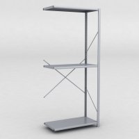 Stlhylla tillbyggnadsdel H: 240 x L: 100 x D: 50 cm