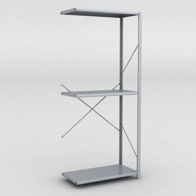 Stlhylla tillbyggnadsdel H: 240 x L: 100 x D: 50 cm