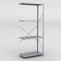 Stlhylla tillbyggnadsdel H: 240 x L: 100 x D: 50 cm